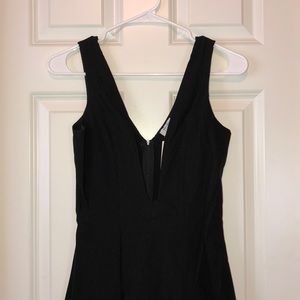 Structured low cut fit and flare dress